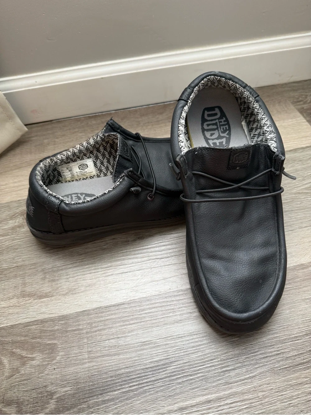 Hey Dude Black Men's Casual Slip-On Loafers